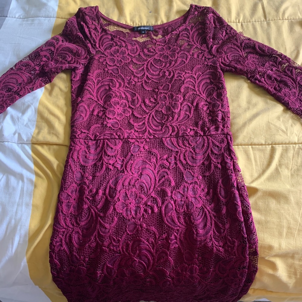 Lace dress.
